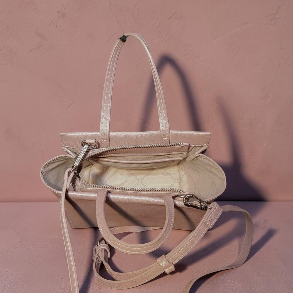 Steve Madden Blush Pink Structured Satchel Crossbody NWOT lil Bag - Picture 10 of 15